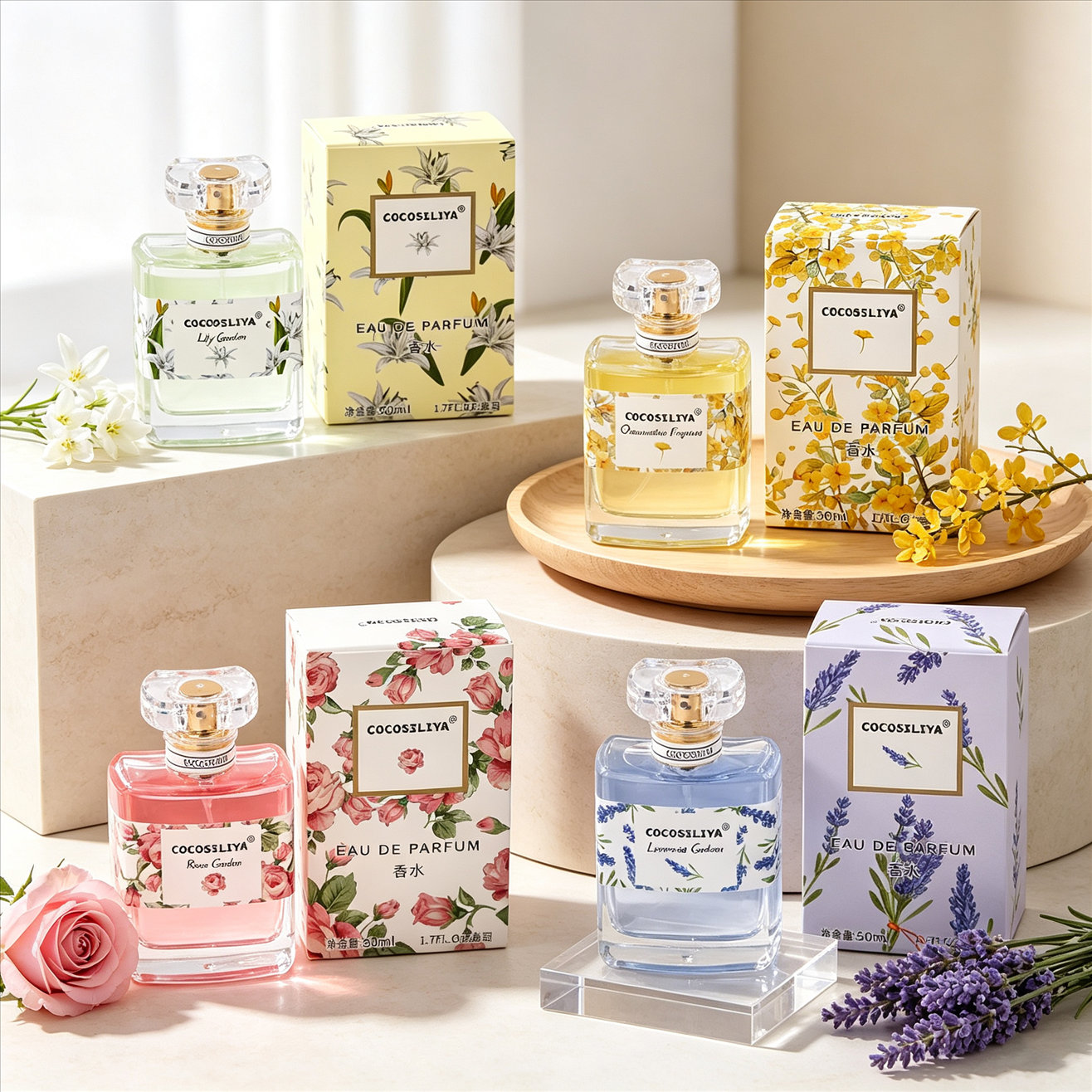 Perfume Fragrance Rose - COCOSILIYA Women's Perfume, 1.7oz X 2