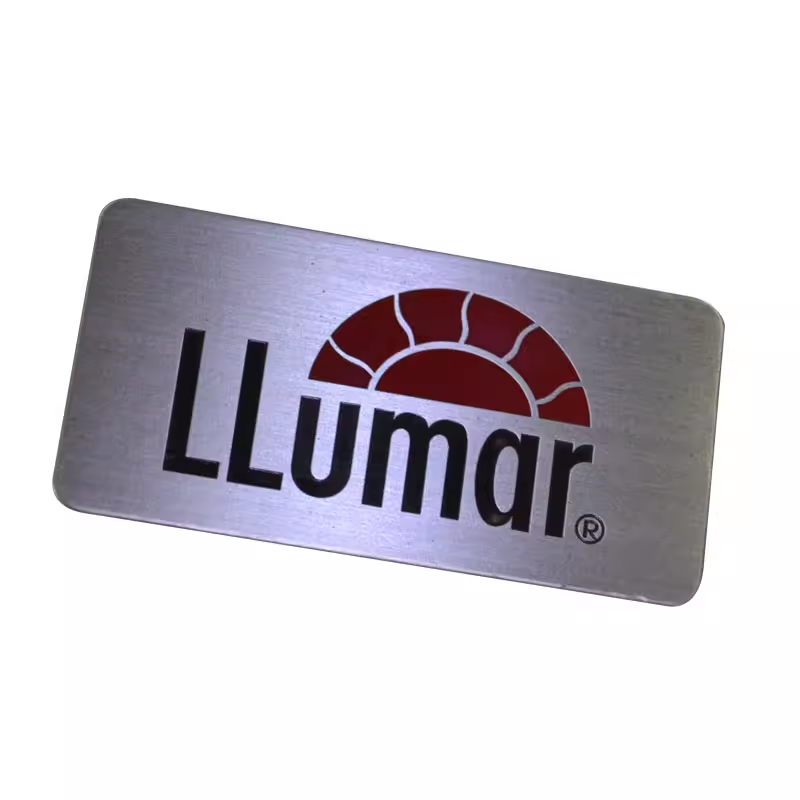 Perfume Decant Sample - Metal Aluminum Plate Custom Logo With