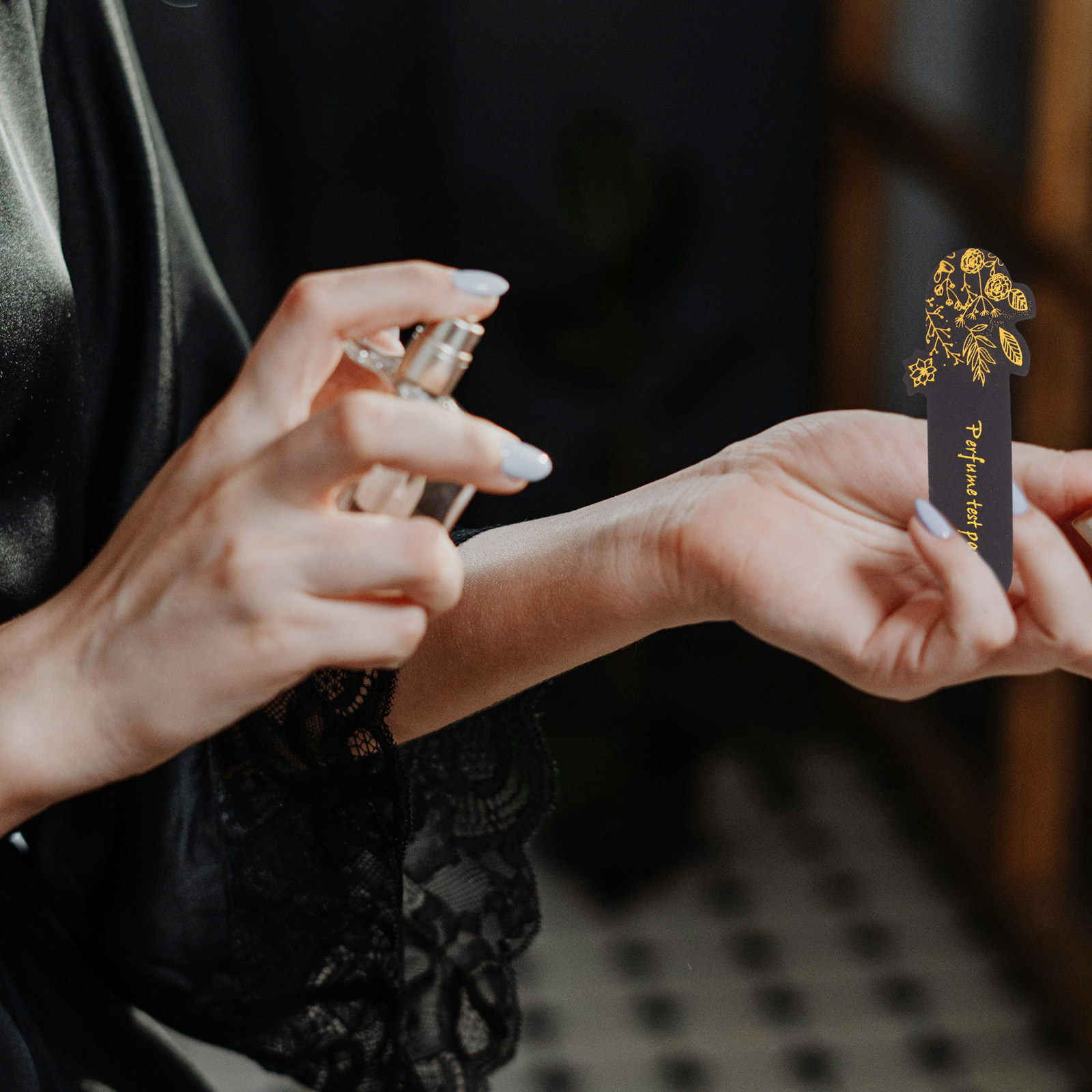100Pcs Black Paper Fragrance T - Perfume Fragrance Test 评论和价格