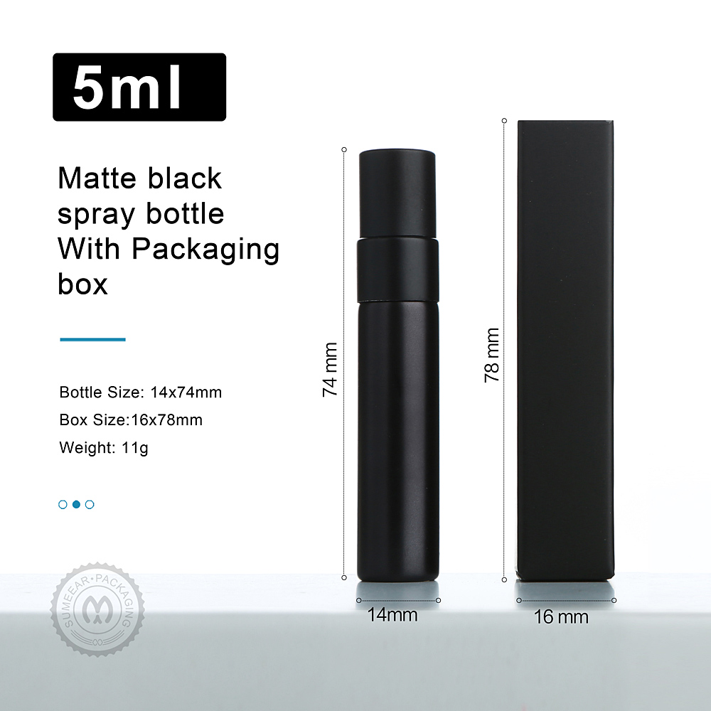 50/100pcs 5ml Matte Black Perf - Perfume Decant Sample 评论和价格
