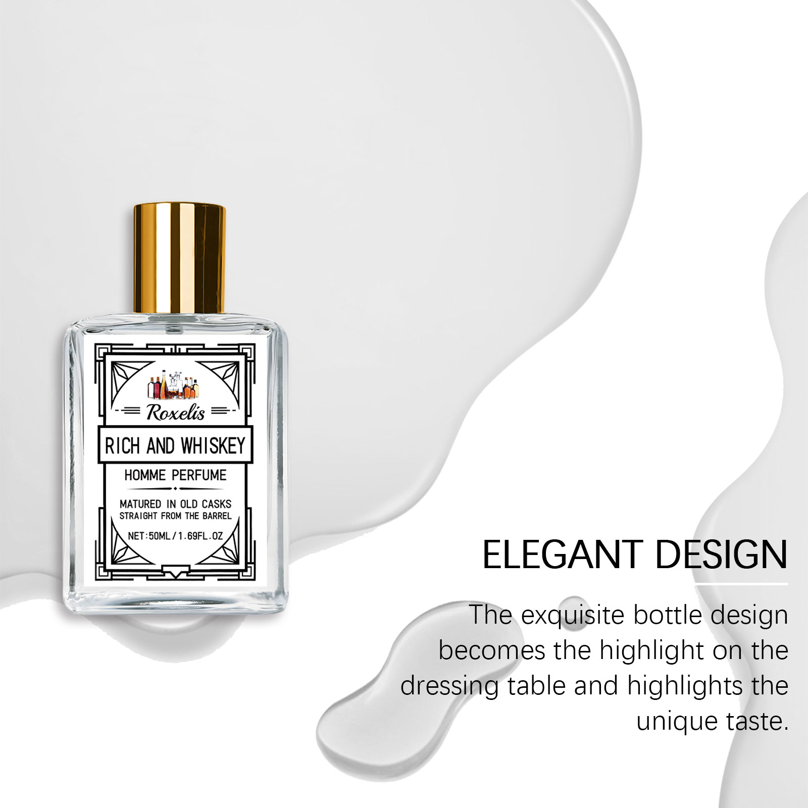 Roxelis 50ml Charm Whisky Men' - Perfume Fragrance For Men 评论和价格